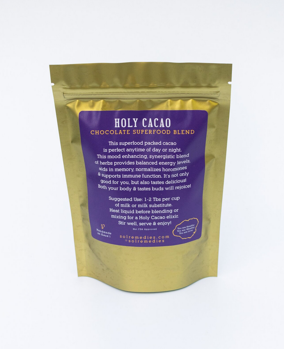 Holy Cacao – Superfood Mocha Blend by Sol Remedies (8oz)