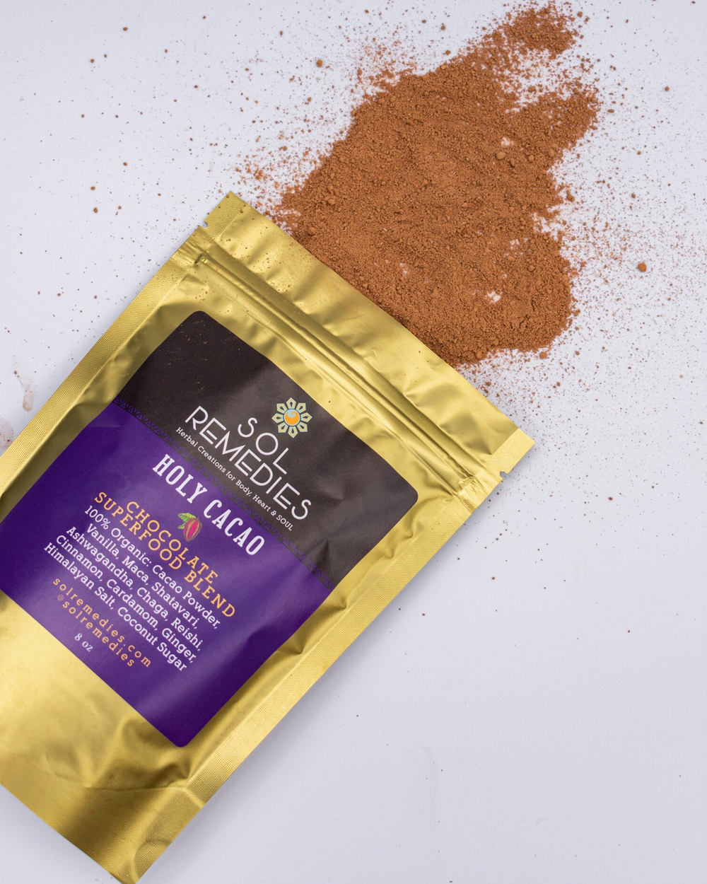 Holy Cacao – Superfood Mocha Blend by Sol Remedies (8oz)